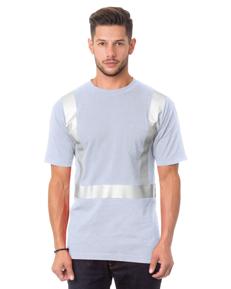 Front view of Ash Bayside 3771 Hi-Vis Pocket T-Shirt