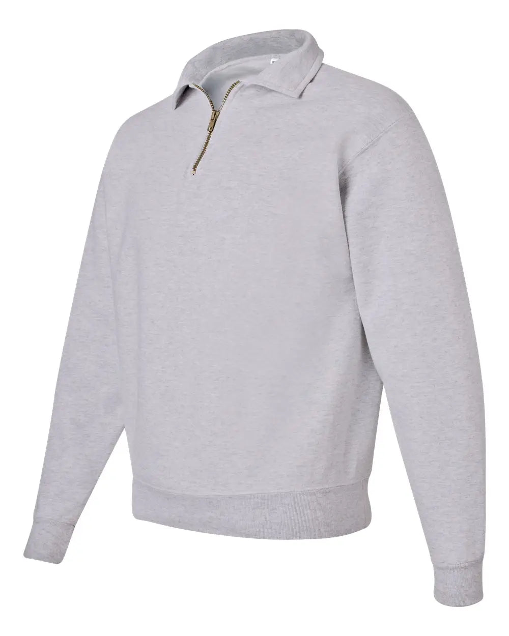 Jerzees 4528mr Super Sweats Nublend® Quarter-zip Cadet Collar Sweatshirt - Ash - Light Gray / s