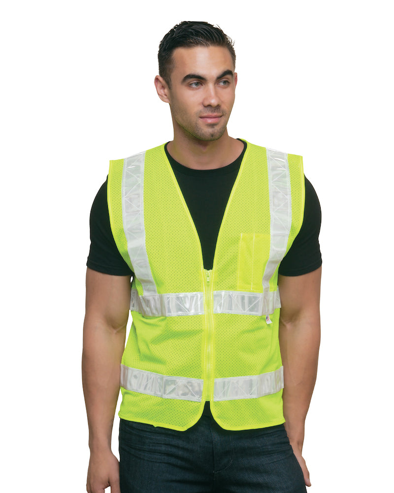 Bayside 3785 USA-Made Mesh Safety Vest