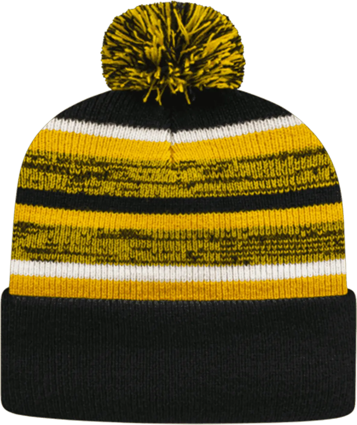 Cap America Ik65 Fleece Lined Knit with Cuff Beanie - Gold Black White - Blak / one Size Fits Most