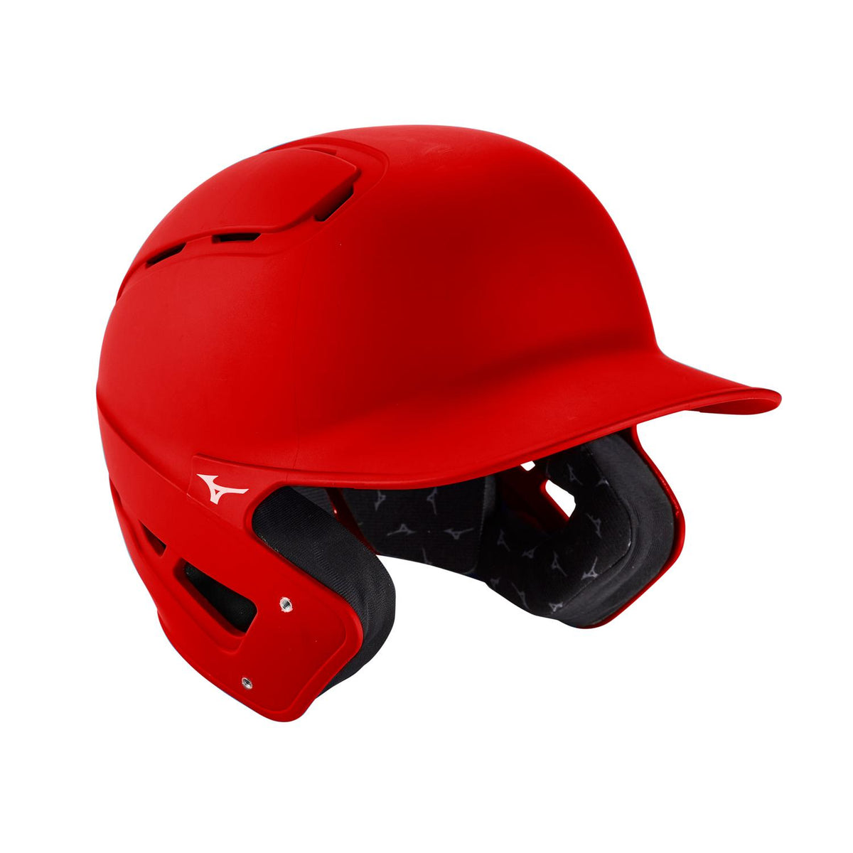 Mizuno B6 Youth Baseball Batting Helmet  - Red - HIT a Double - 1