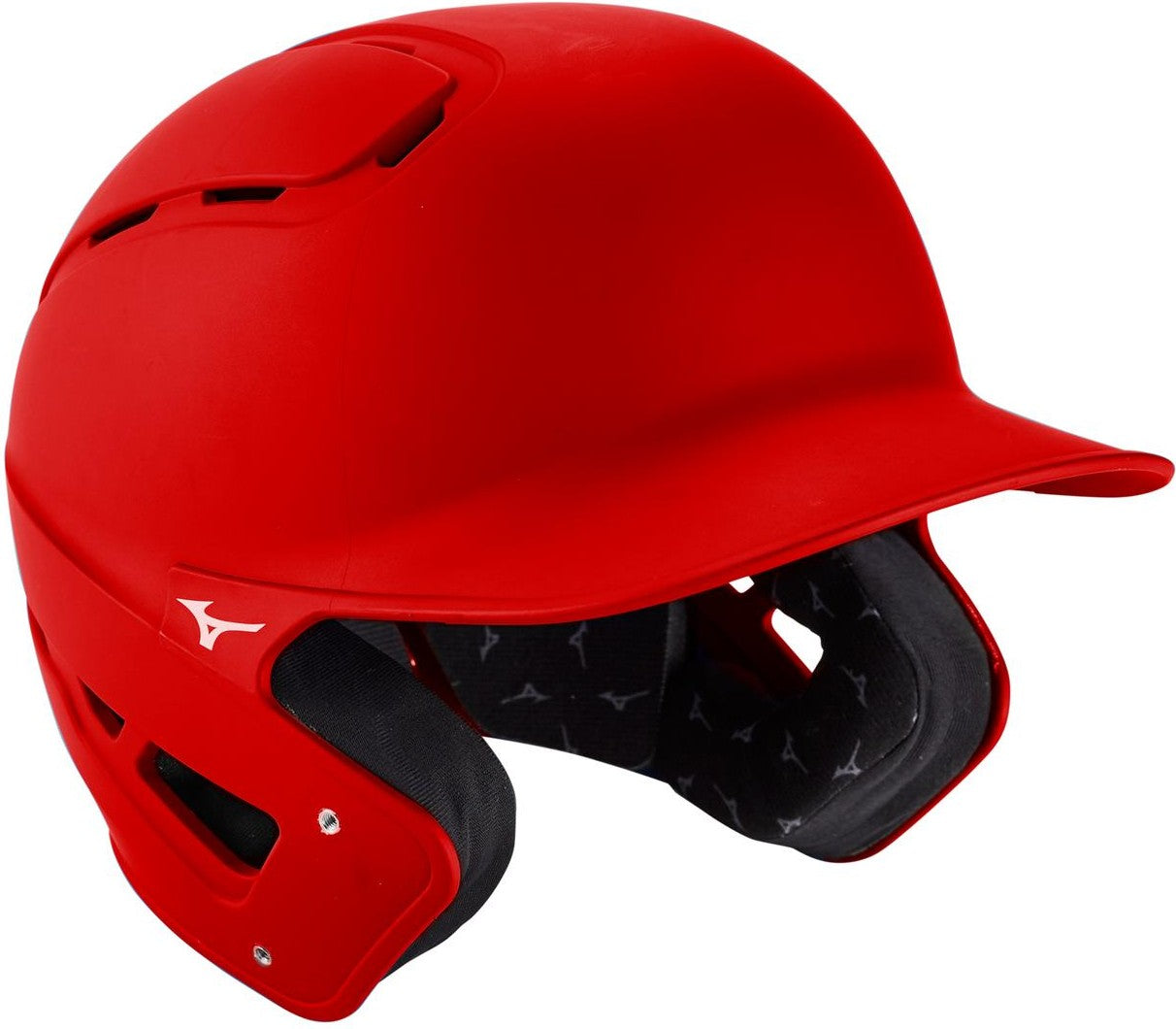 Mizuno B6 Youth Baseball Batting Helmet  - Red - HIT a Double - 1