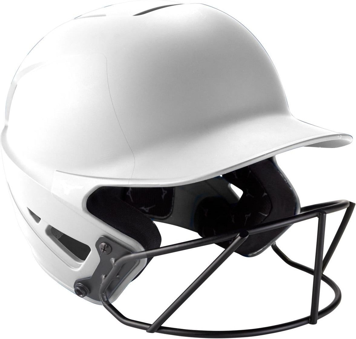 Mizuno F6 Youth Fastpitch Softball Batting Helmet - White - HIT a Double - 1