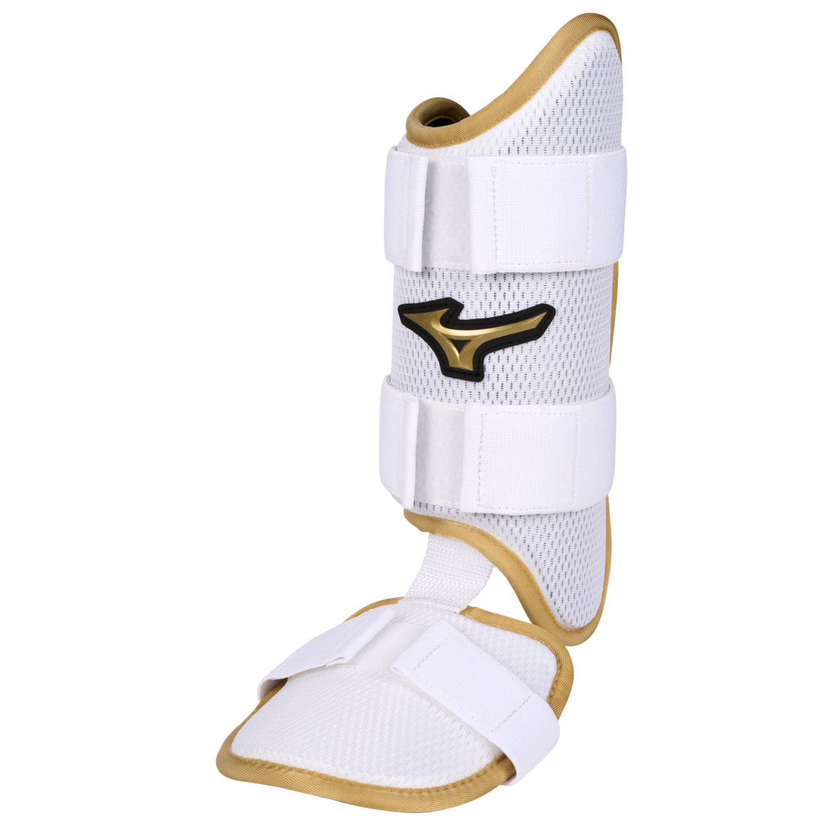 Mizuno Pro Batter's Ankle Guard - Lh White-Gold - HIT a Doubloe