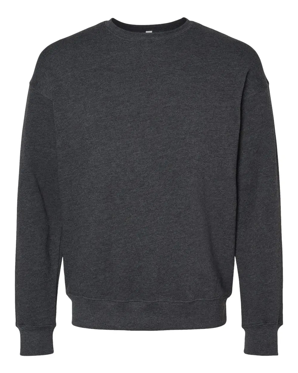 Bella + Canvas 3945 Sponge Fleece Drop Shoulder Crewneck Sweatshirt - Dark Grey Heather - Gray / Xs
