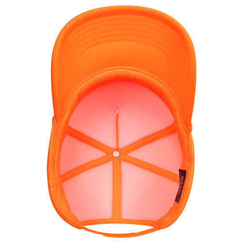Otto 394-1 OTTO CAP 5 Panel High Crown Full Foam Cap - Neon Orange - HIT a Double - 4