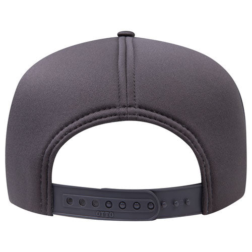 Otto 394-1 OTTO CAP 5 Panel High Crown Full Foam Cap - Charcoal Gray - HIT a Double - 3