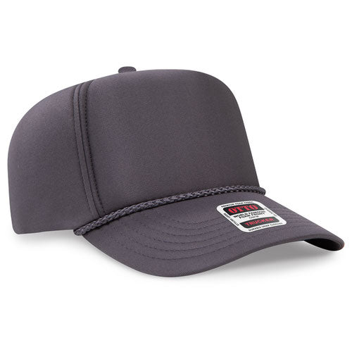 Otto 394-1 OTTO CAP 5 Panel High Crown Full Foam Cap - Charcoal Gray - HIT a Double - 1