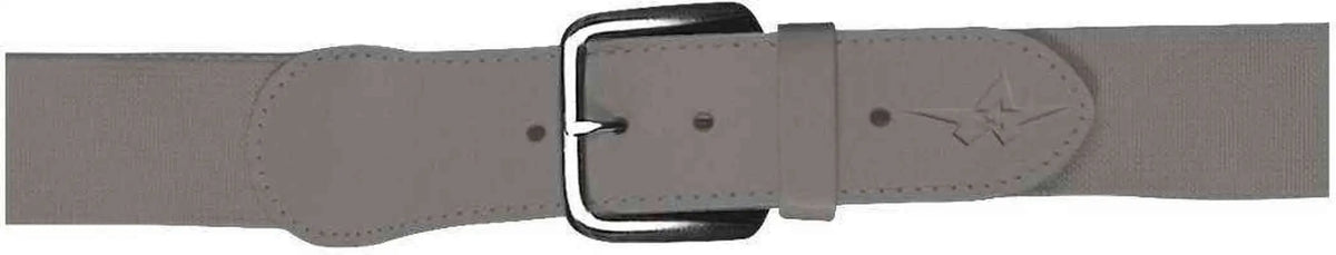 Alleson Athletic 3bba Adult Baseball Belt 1.5 Width - Silver - Light Gray / Belt to 46’’
