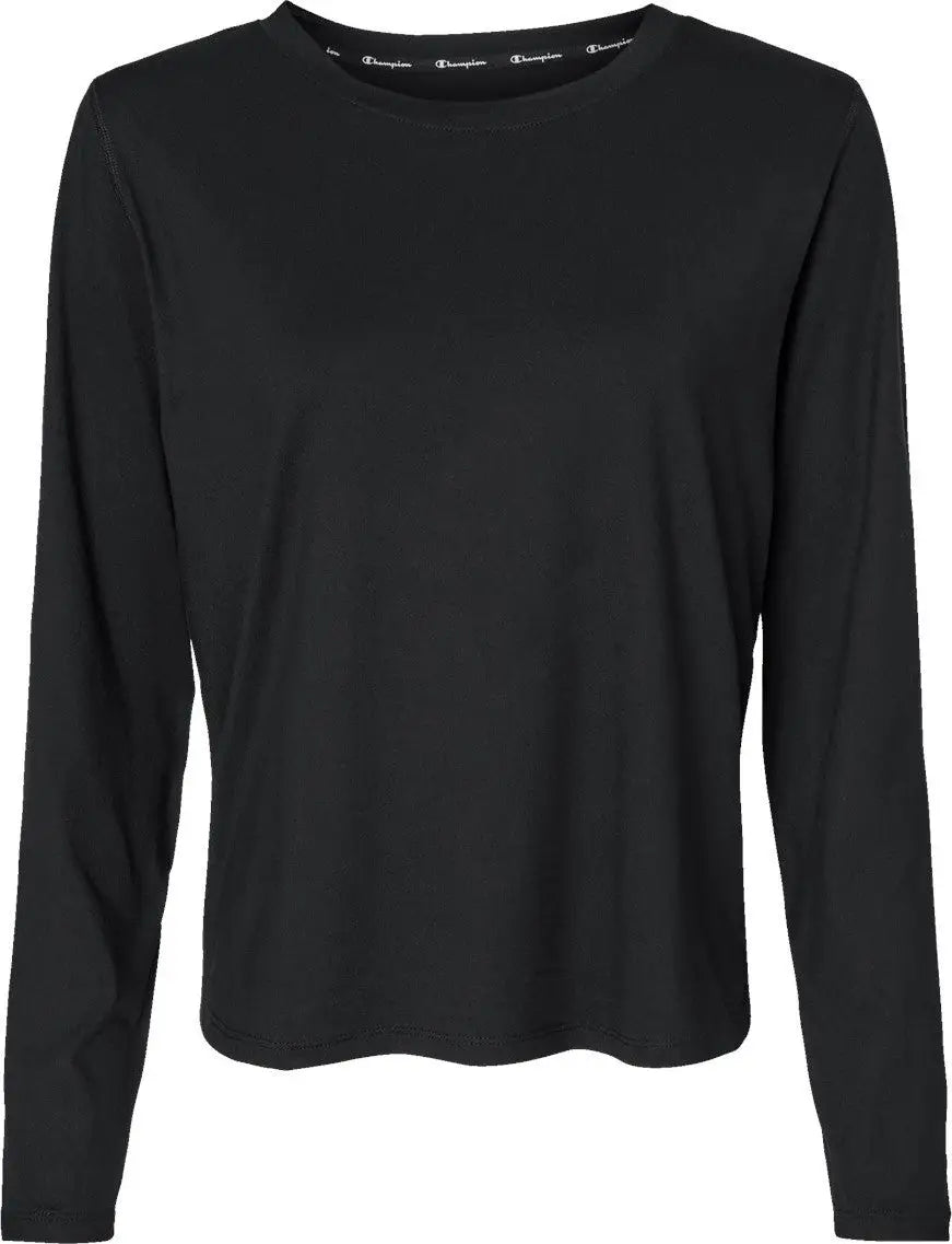 Champion Chp140 Women’s Sport Soft Touch Long Sleeve T-shirt - Black - s