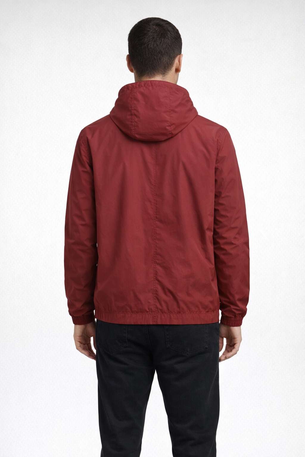 Red WP VINTAGE HOODED RAIN JACKET