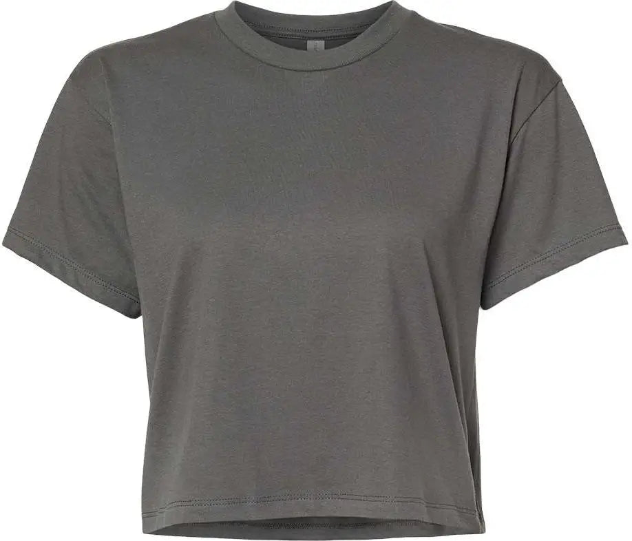 Next Level 1580 Women’s Ideal Crop Tee - Dark Gray - Ladies Xs