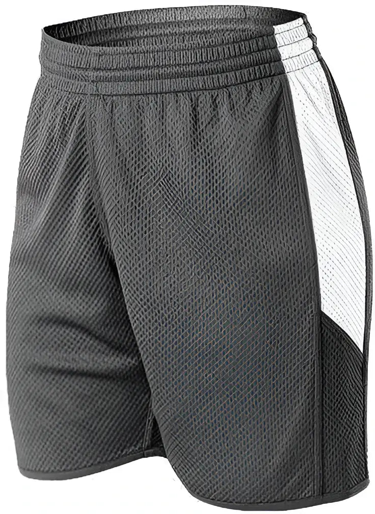 Alleson Athletic 589pspw Womens Single Ply Reversible Short - Charcoal White
