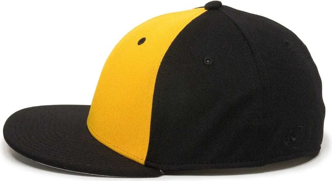 Oc Sports Tgs1930x Proflex Bamboo Charcoal Flat Visor Cap - Gold Black