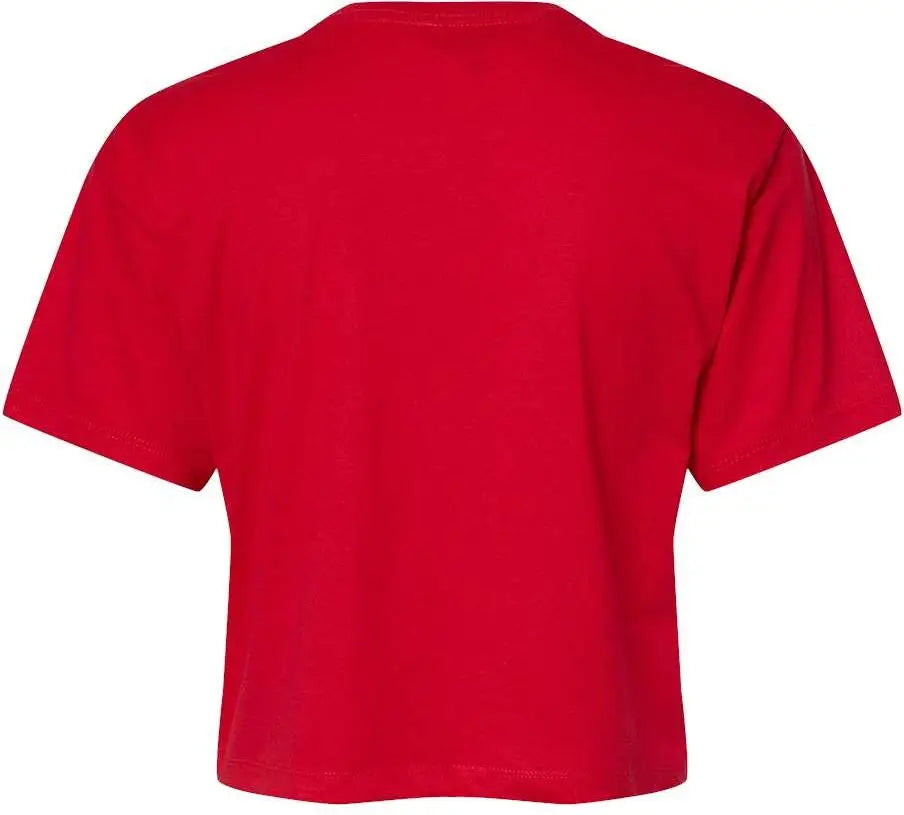 Next Level 1580 Women’s Ideal Crop Tee - Red - Ladies Xs