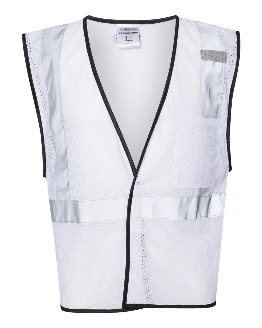 Kishigo B120-b131 Ev Series Enhanced Visibility Non-ansi Vest - B120-131 - White - B124 - Adult S/m