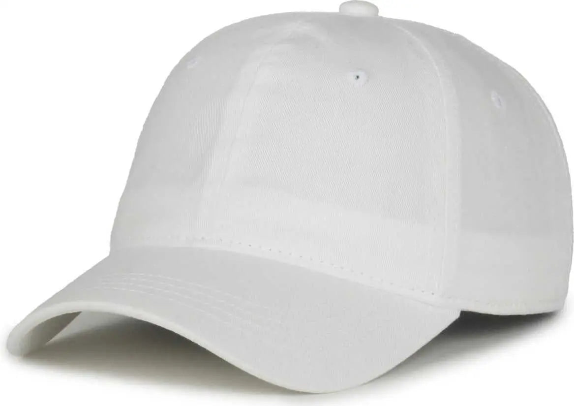 Oc Sports Gwt-111 Adjustable Strap Garment Wash Cotton Cap - White - 6 7/8’’ - 7 1/2’’