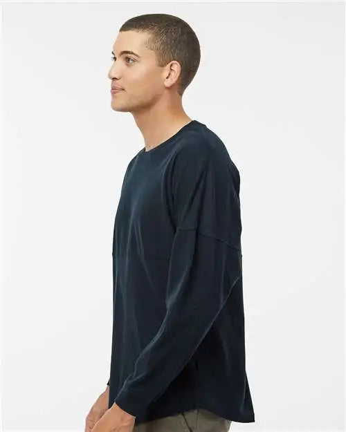 J. America 8229 Game Day Jersey Long Sleeve T-shirt - Navy