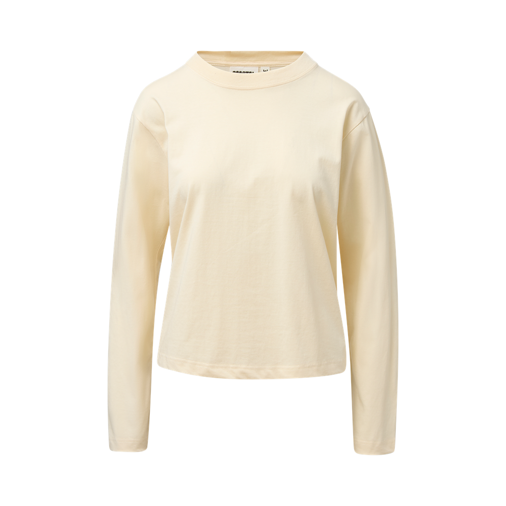 MV Sport W27421 Coastal Color Ladies Long Sleeve Tee - Vanilla Front