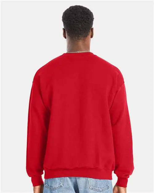 Hanes Rs160 Perfect Sweats Crewneck Sweatshirt - Athletic Red