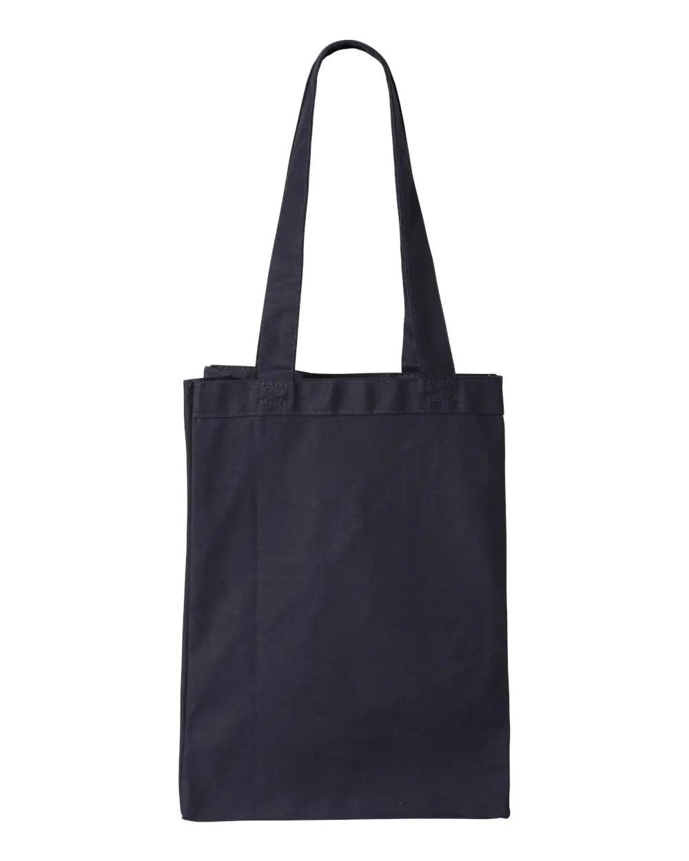 Q-tees Q1000 12l Gussetted Shopping Bag - Navy - one Size Fits Most