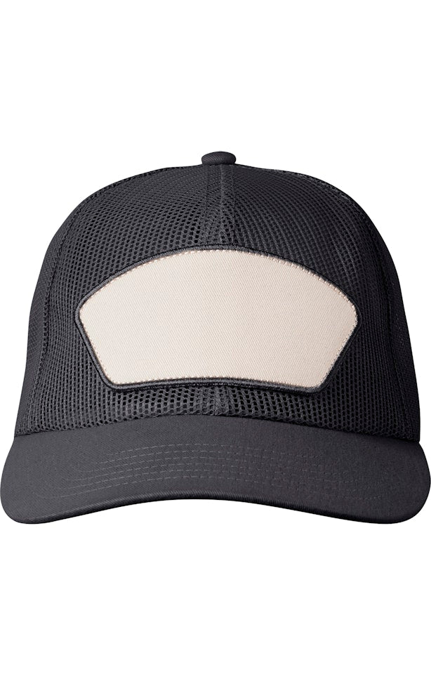 Big Accessories BA682 Homestead Mesh Trucker Cap - Black  Black