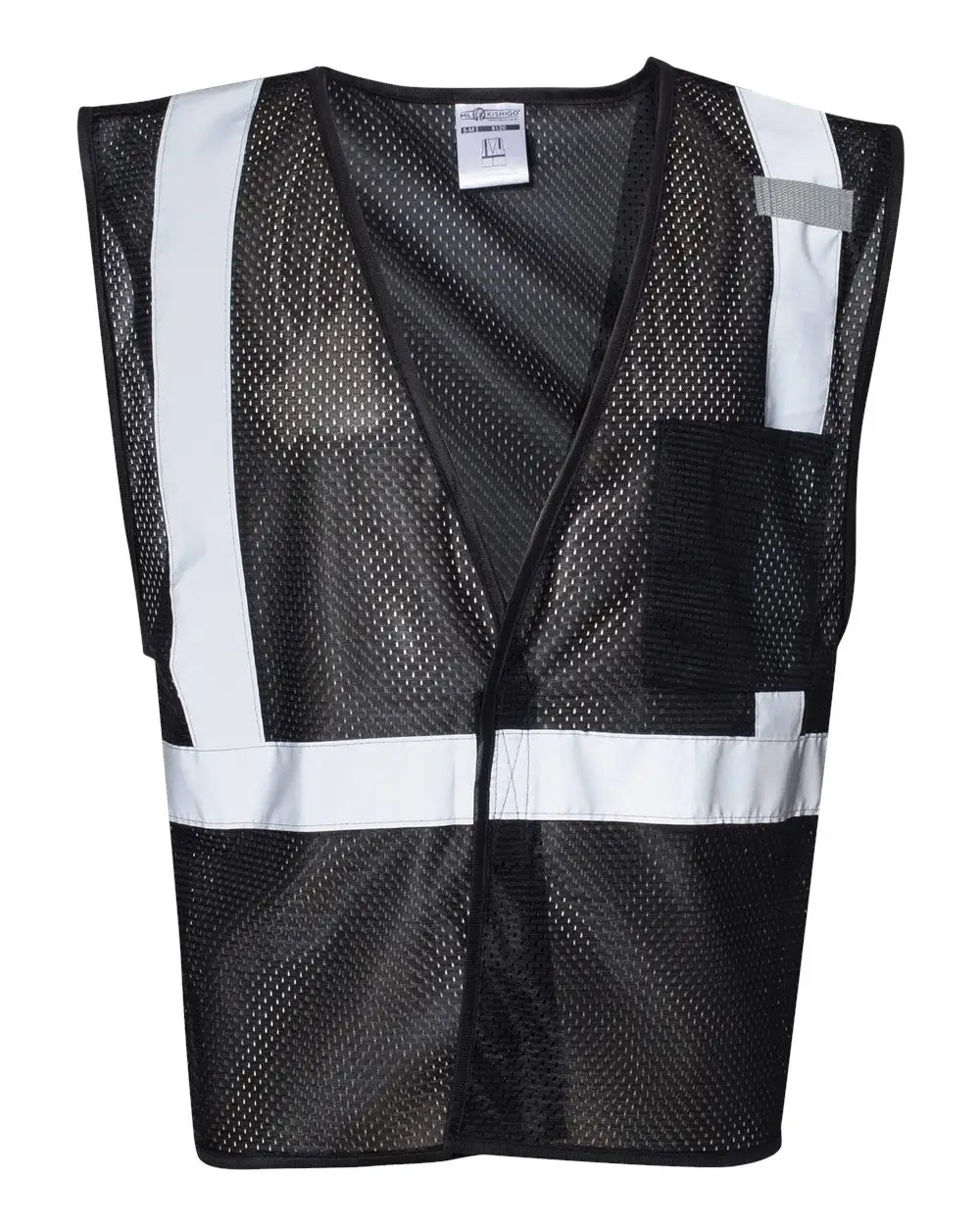 Kishigo B120-b131 Ev Series Enhanced Visibility Non-ansi Vest - B120-131 - Black - B120 - Adult S/m