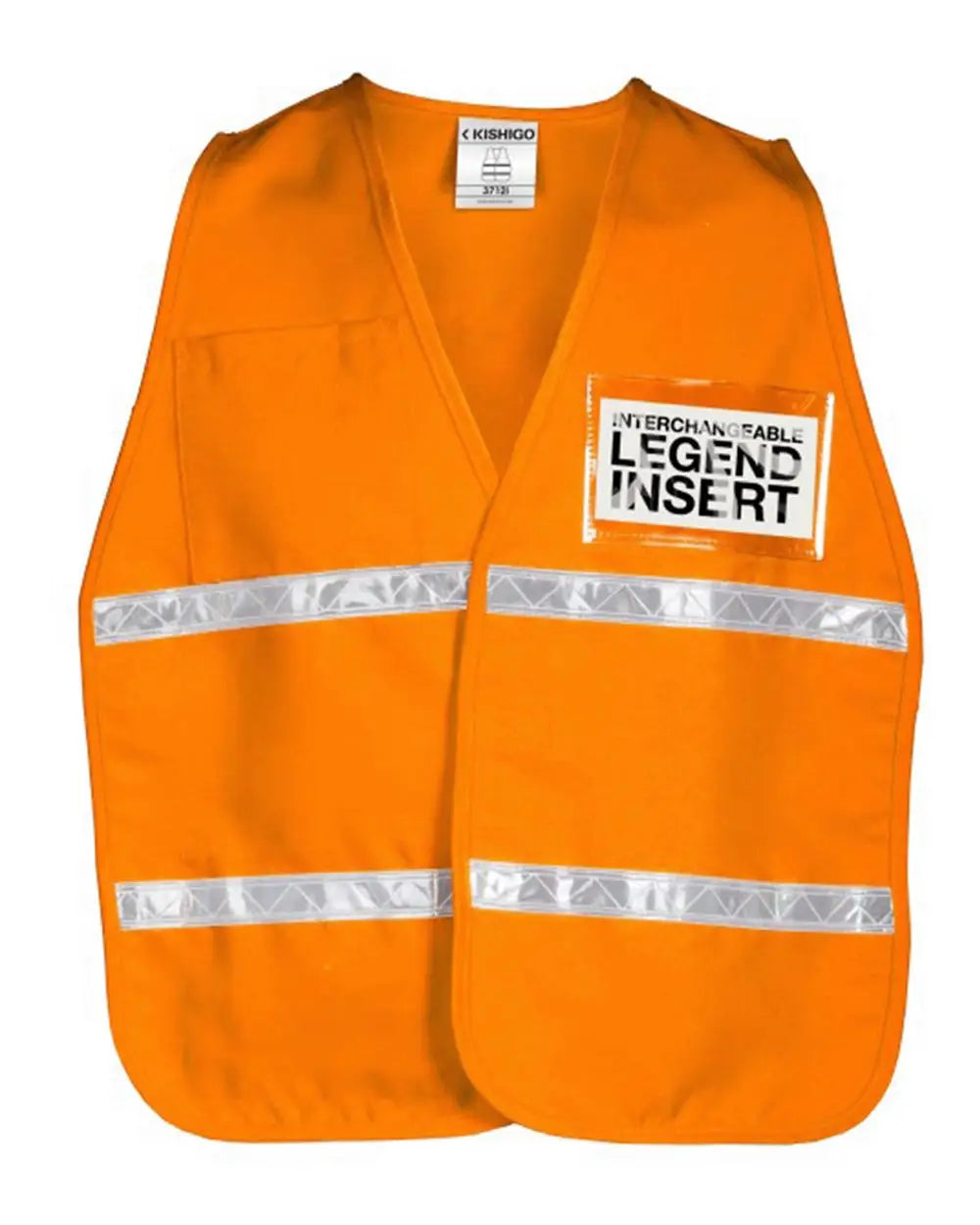 Kishigo 3700ml 3700 Series Incident Command Vest - 3712i Orange - one Size Fits Most