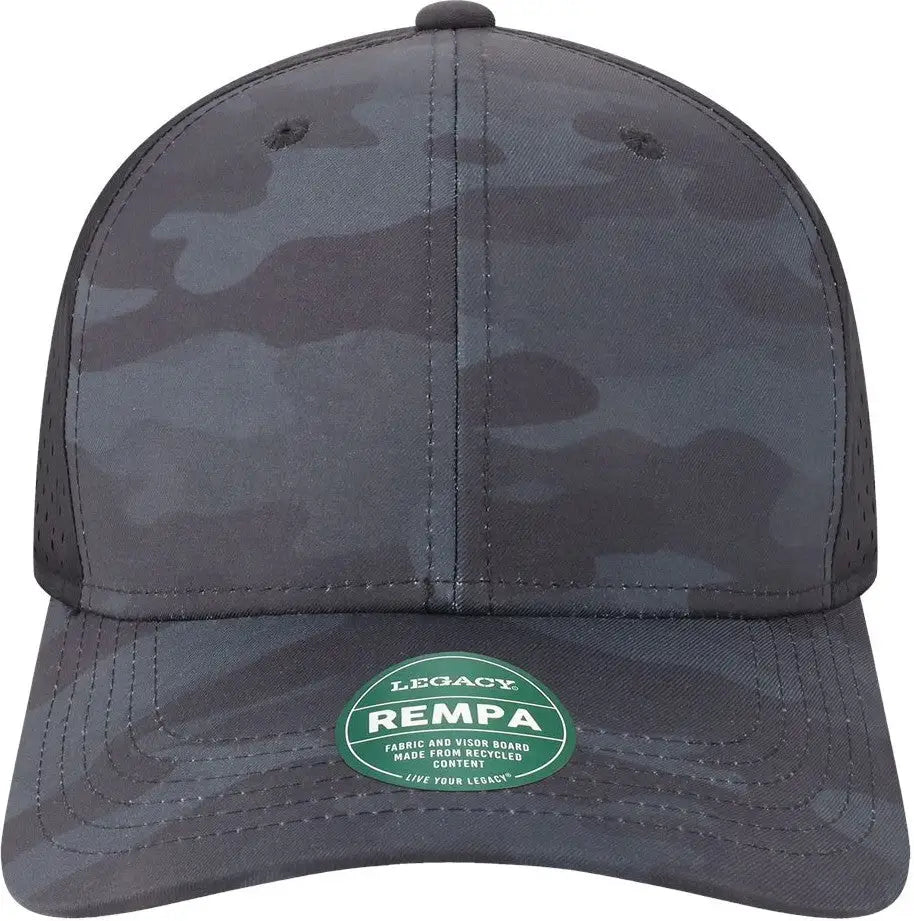 Legacy Rempa Reclaim Mid-pro Adjustable Cap - Black Camo - one Size Fits Most