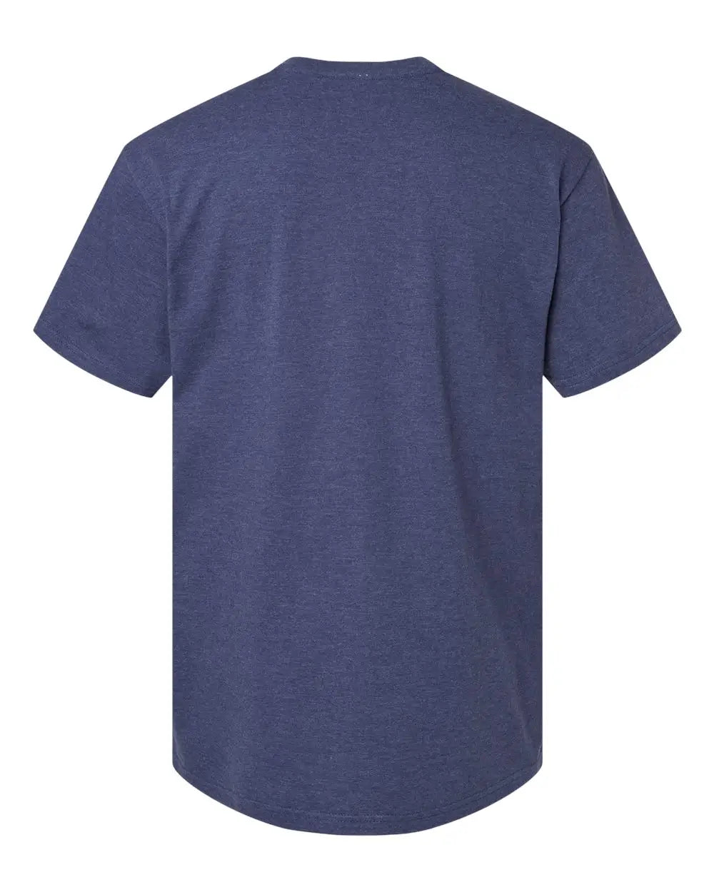 American Apparel 2004cvc Cvc Henley Tee - Heather Indigo
