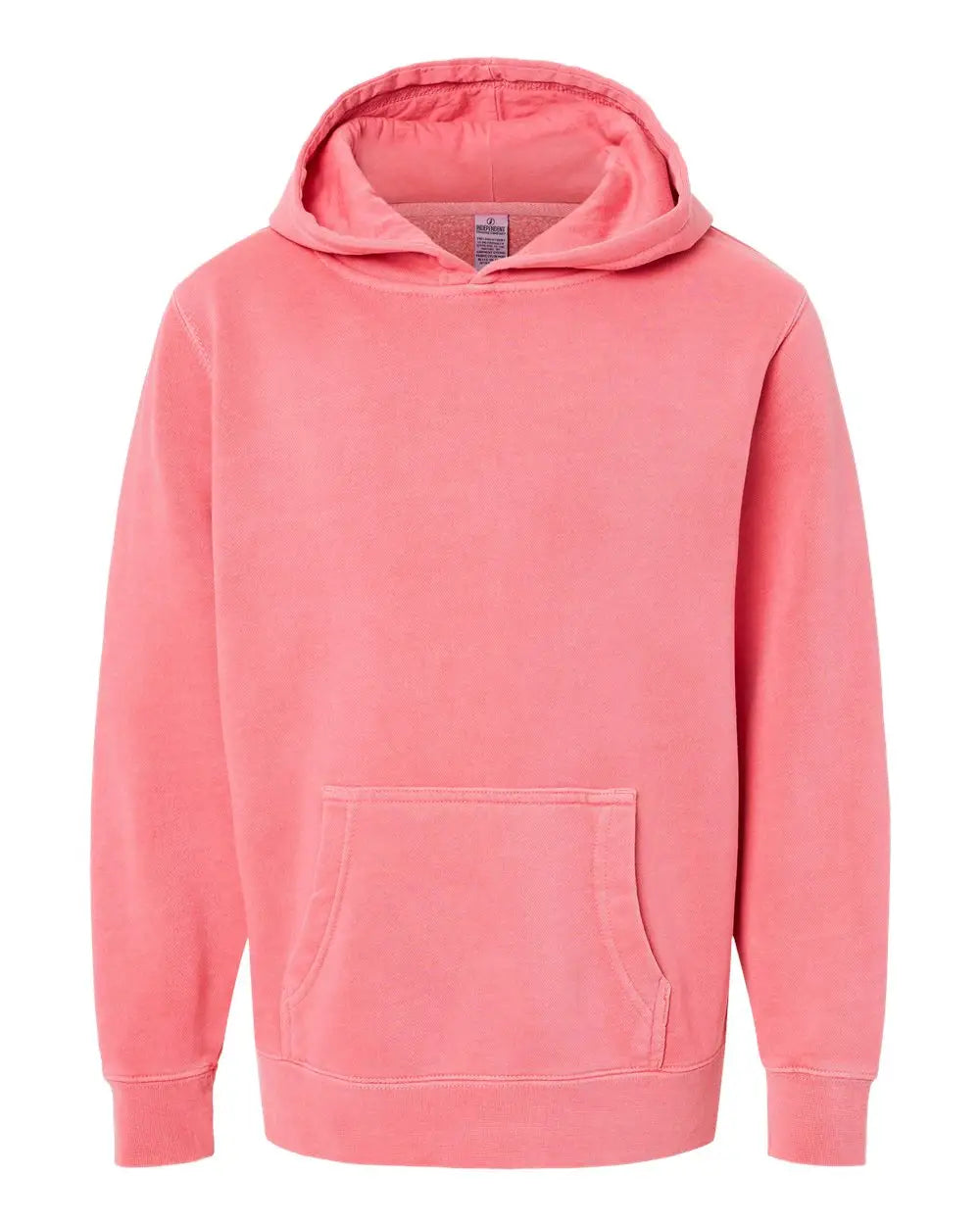 Independent Trading Co. Prm1500y Youth Midweight Pigment-dyed Hooded Sweatshirt - Pigment Pink - Xs