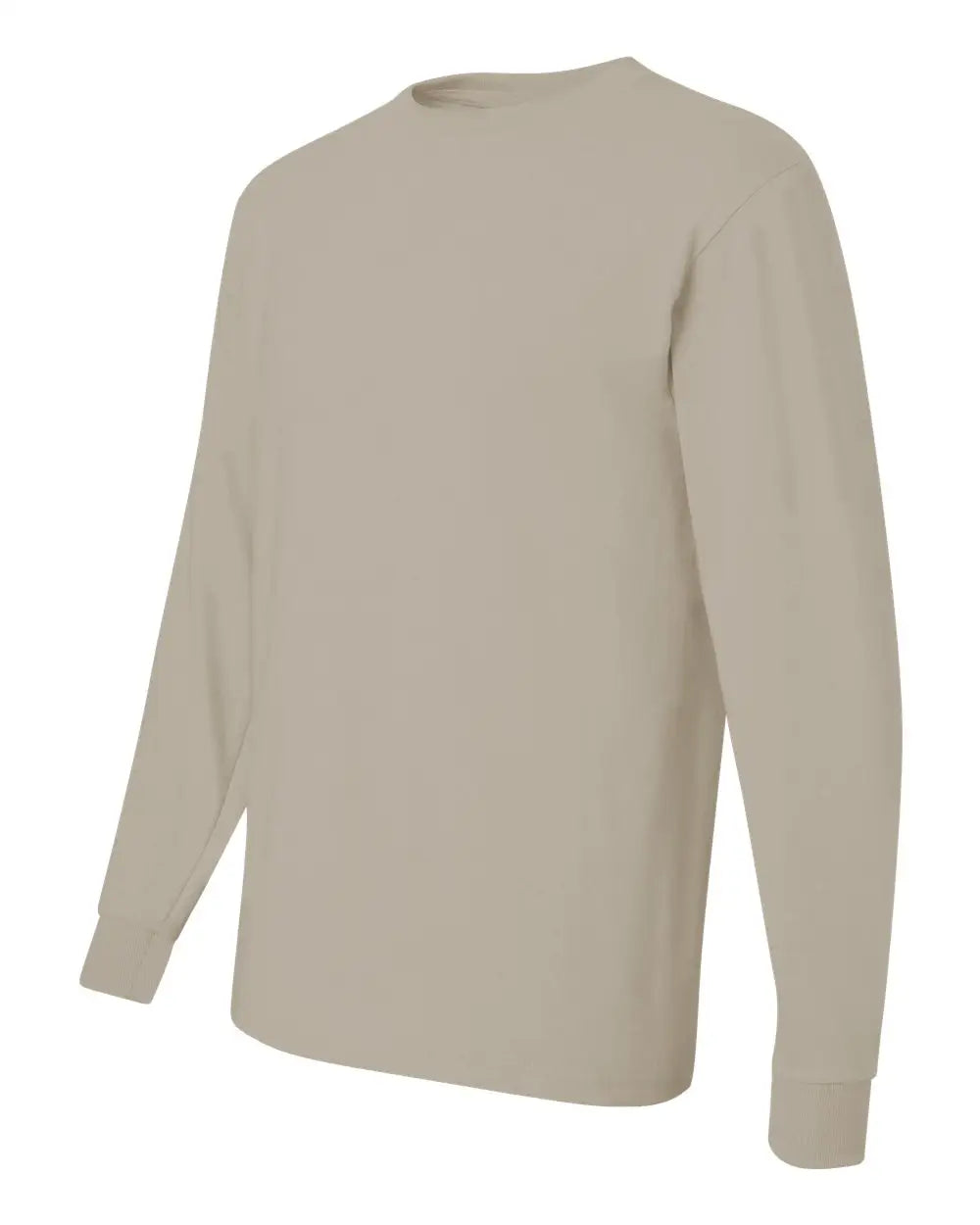 Jerzees 29lsr Dri-power® Long Sleeve 50/50 T-shirt - Sandstone - Gray / s