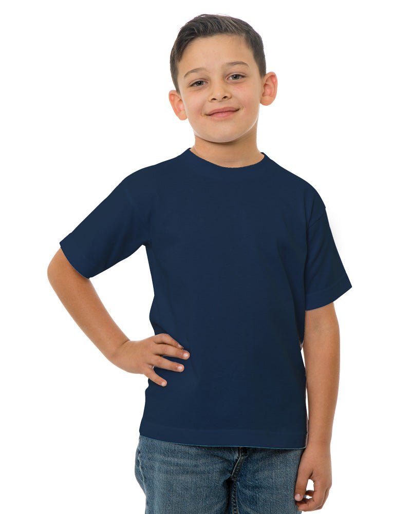 Bayside 4100B USA-Made Youth T-Shirt - 4100 - Navy