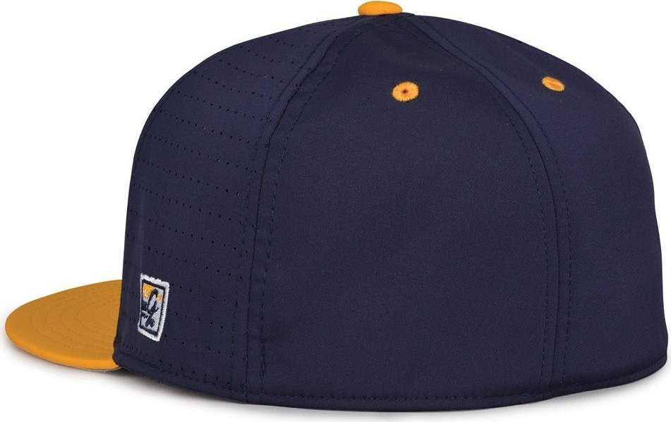 The Game GB998 Perforated GameChanger Cap - Navy Athletic Gold - HIT a Double - 3