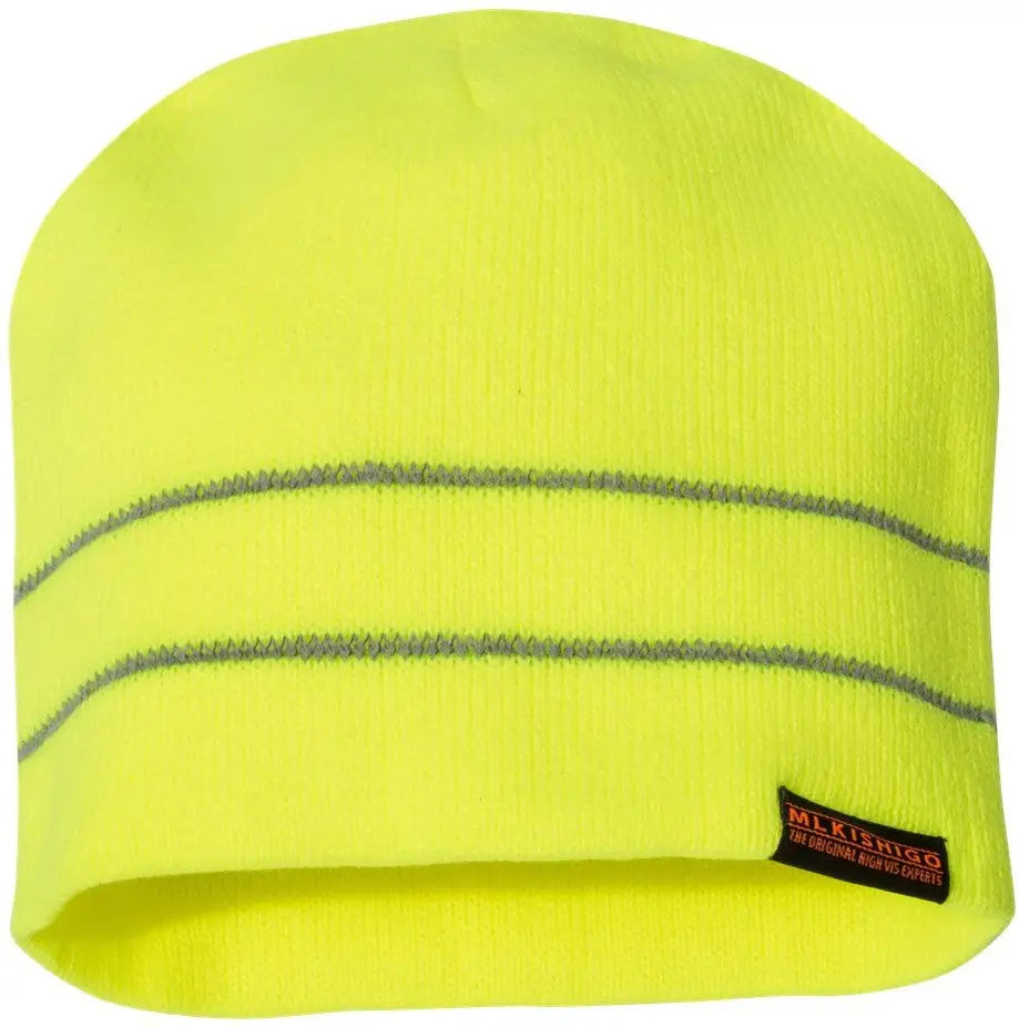 Kishigo 2826-2827 High Viz Reflective Beanie - Lime - one Size Fits Most