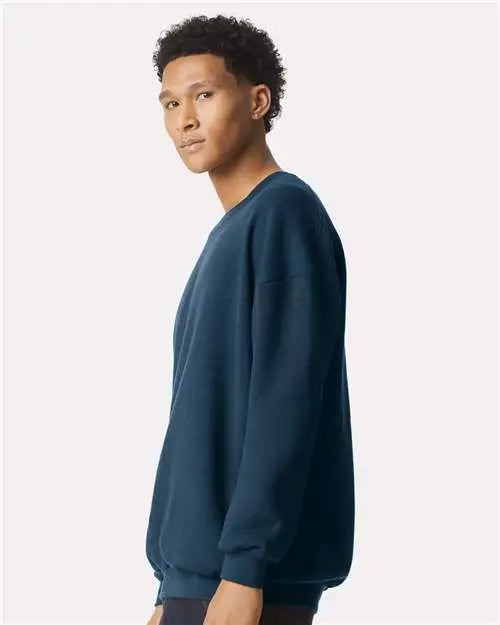 American Apparel Rf496 Reflex Fleece Crewneck Sweatshirt - Sea Blue