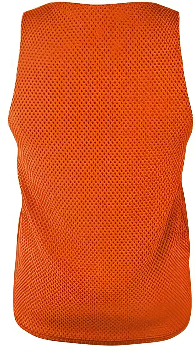 Alleson Athletic Lp001y Youth Lacrosse Reversible Pinnie - Burnt Orange White