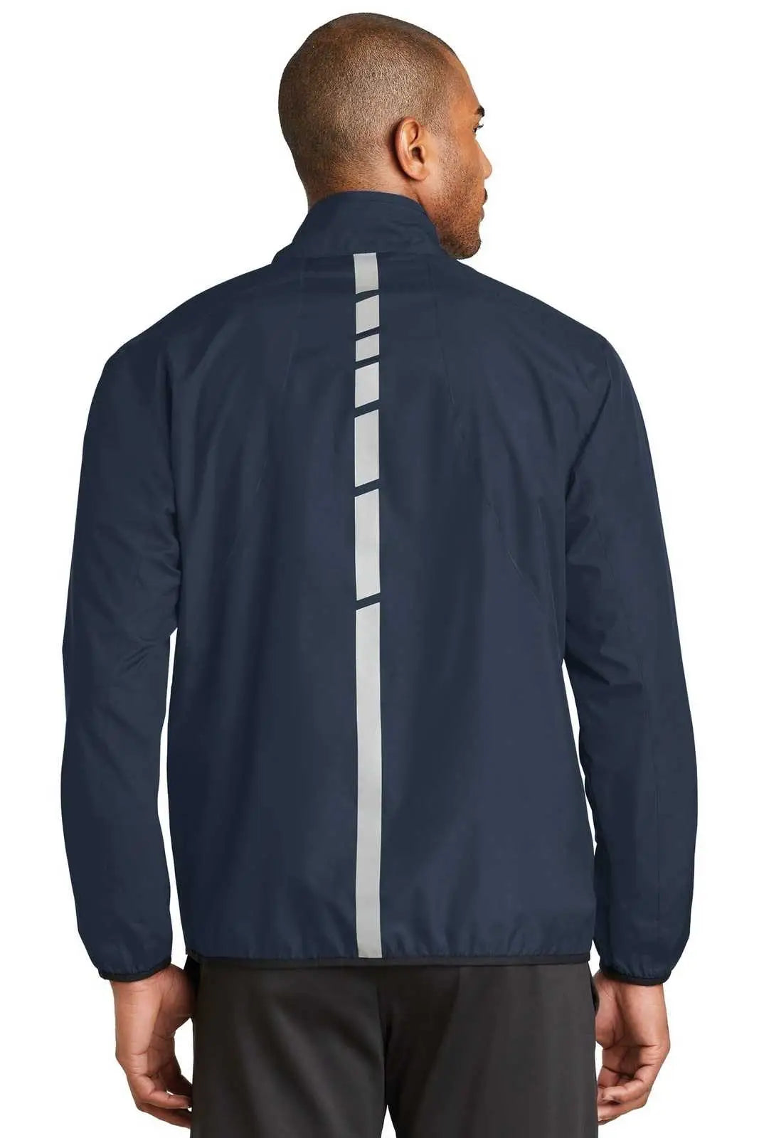 Port Authority J345 Zephyr Reflective Hit Full-zip Jacket - Dress Blue Navy