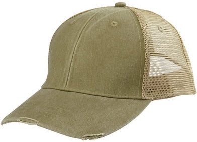 Adams Headwear OL102 Ollie Distressed Cap - Khaki  Tan