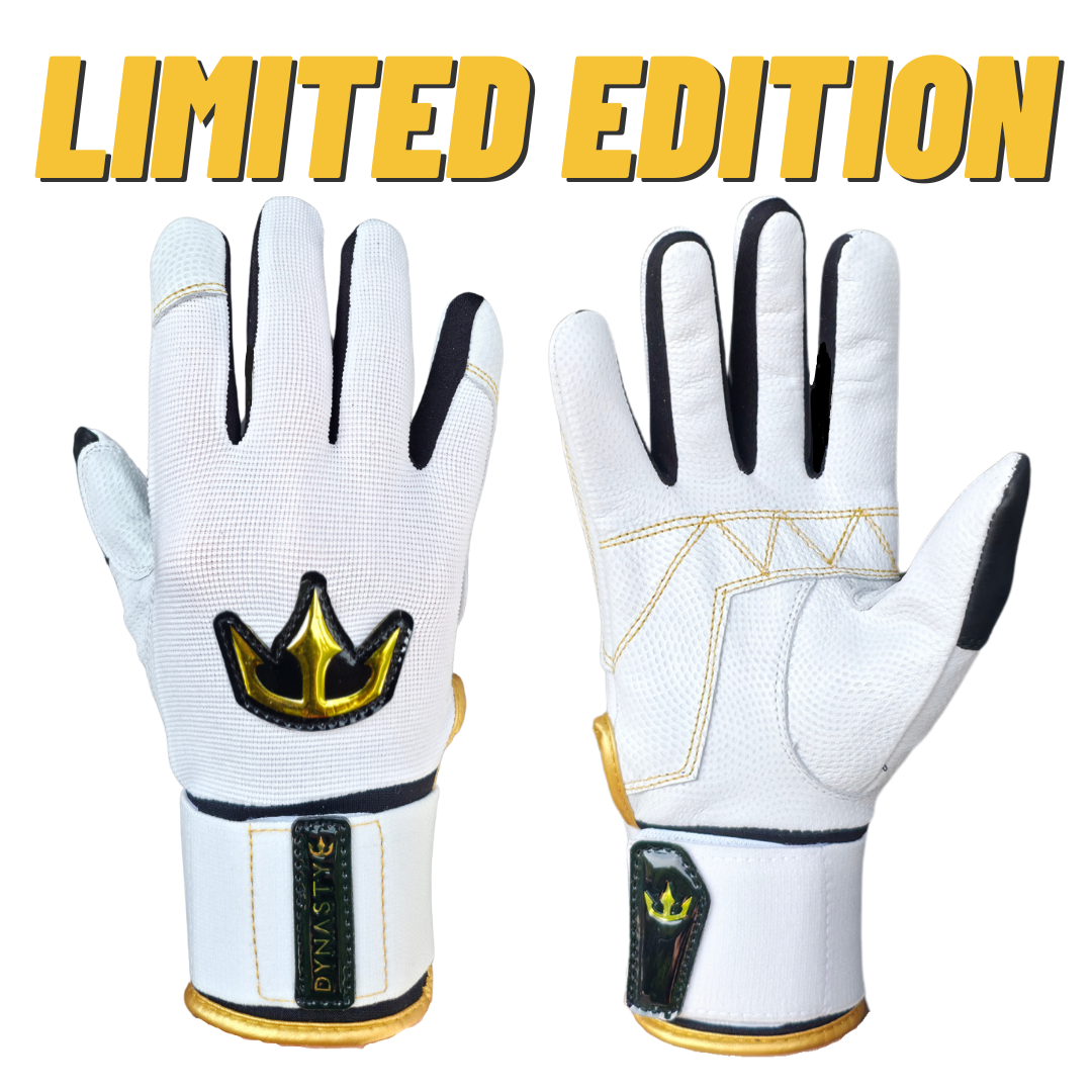 Dynasty Batting Gloves the Bomb Squad Series "All-Star Edition" - White/Gold