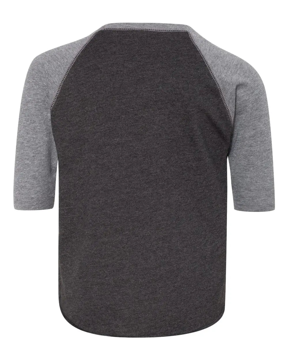Rabbit Skins 3330 Toddler Baseball Fine Jersey Three-quarter Sleeve Tee - Vintage Smoke Granite Heather - Smoke/ / 2t