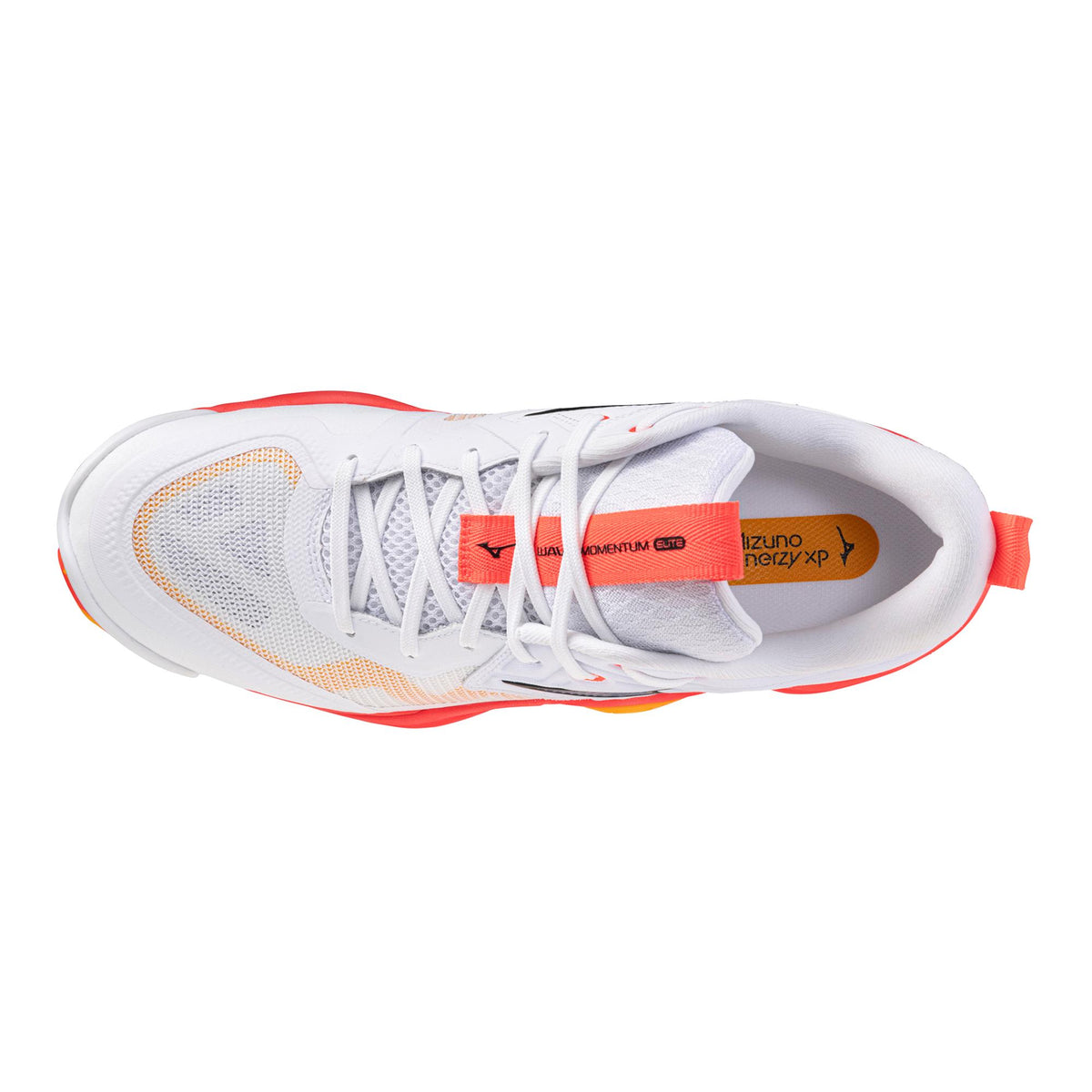 Mizuno Wave Momentum Elite Unisex Volleyball Shoe - White Fiery Coral