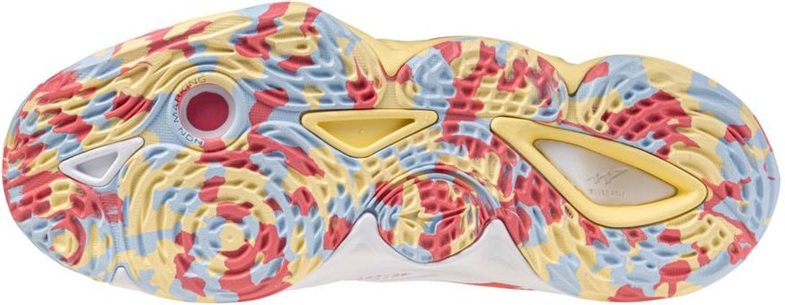 Mizuno Wave Momentum 4 Elite Women's Volleyball Shoe - White Calypso Coral