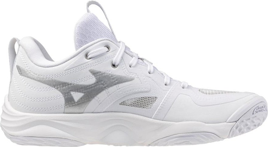 Mizuno Wave Momentum 4 Elite Women's Volleyball Shoe - White Silver
