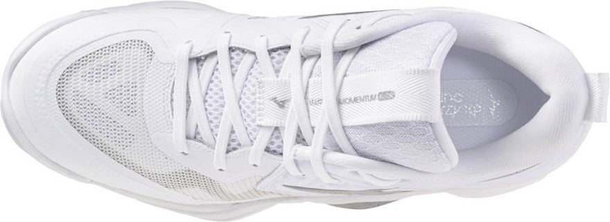 Mizuno Wave Momentum 4 Elite Women's Volleyball Shoe - White Silver
