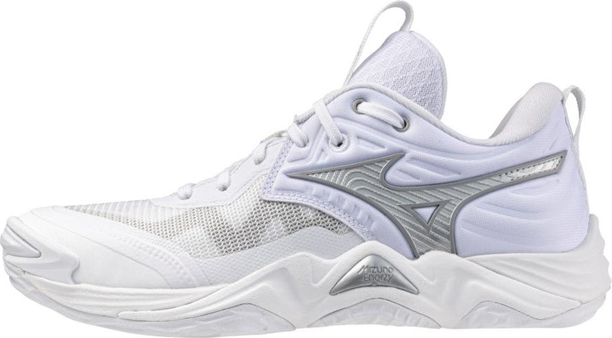 Mizuno Wave Momentum 4 Elite Women's Volleyball Shoe - White Silver