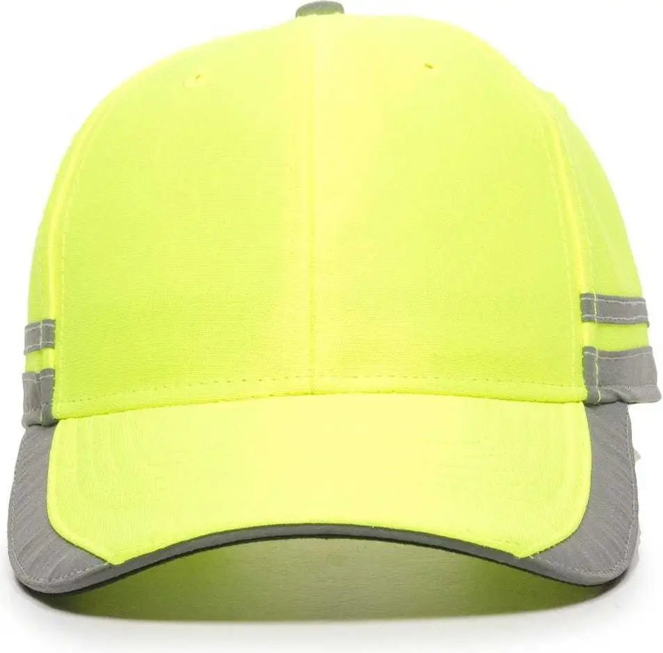 Oc Sports Saf-201 Adjustable Cap - Safety Yellow - 6 7/8’’ - 7 1/2’’