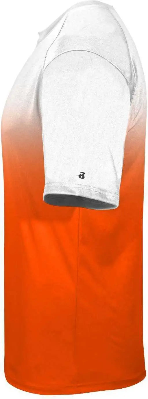 Badger Sport 2203 Ombre Youth Tee - White Orange - Xs