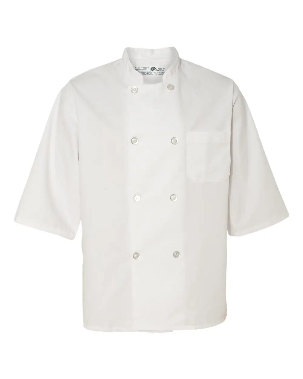 Chef Designs 0404 Half Sleeve Coat - White / s