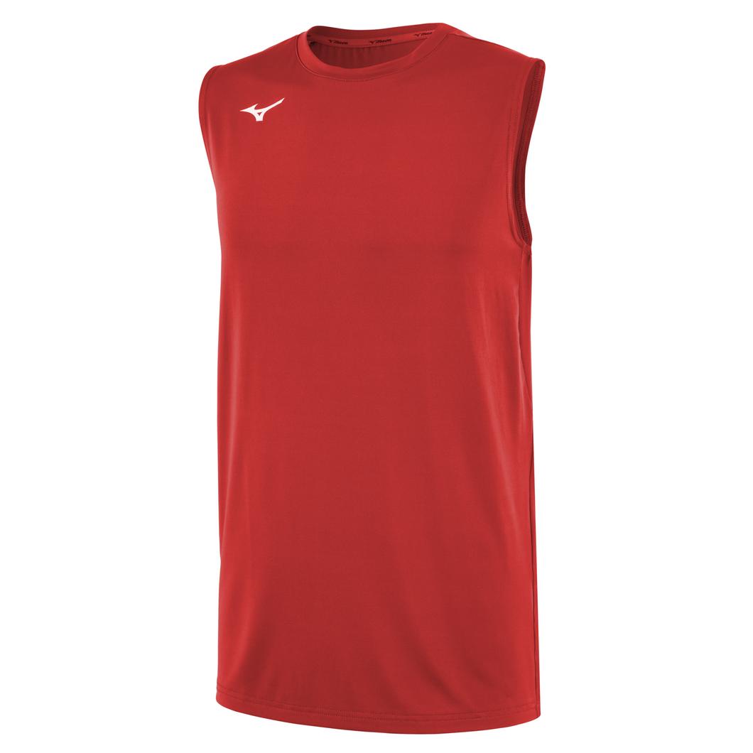 Mizuno Men's Sleeveless Volleyball Jersey - Red